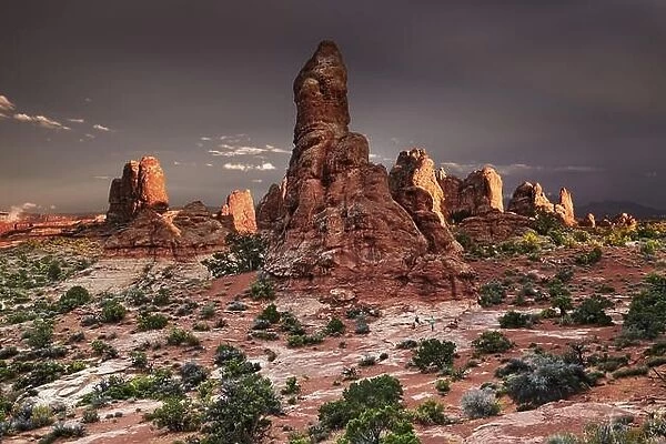 Sunset in Arches National Park, Utah, USA