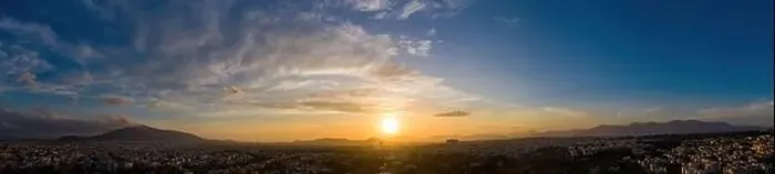 Framed Print : Sunset over Athens, Greece. Aerial drone panoramic view from Penteli mount Framed Print : Sunset over Athens, Greece. Aerial drone panoramic view from Penteli mount