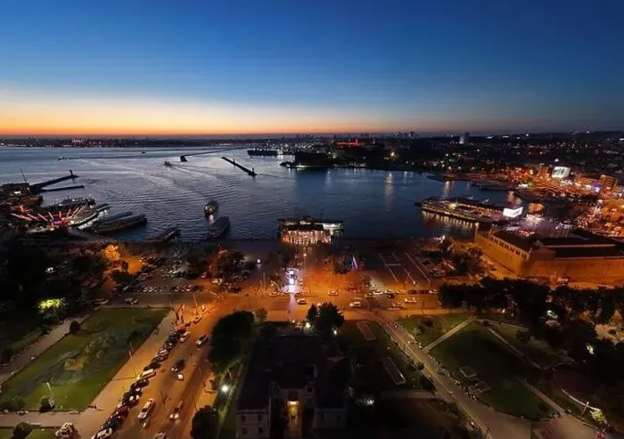 Framed Print : Sunset bird's eye view from aerial drone shooting of Kadikoy Port Framed Print : Sunset bird's eye view from aerial drone shooting of Kadikoy Port