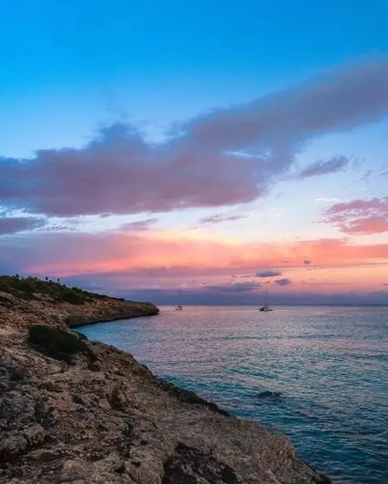 Framed Print : Sunset over Cala Mendia, Porto Cristo, Majorca, Spain, Europe Framed Print : Sunset over Cala Mendia, Porto Cristo, Majorca, Spain, Europe