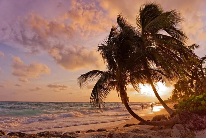 Framed Print : Sunset at Dover Beach, St. Lawrence Gap, South Coast, Barbados, Caribbean Framed Print : Sunset at Dover Beach, St. Lawrence Gap, South Coast, Barbados, Caribbean