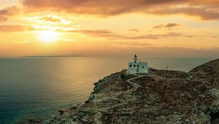 Framed Print : Sunset over Kea Tzia island. Greece Framed Print : Sunset over Kea Tzia island. Greece
