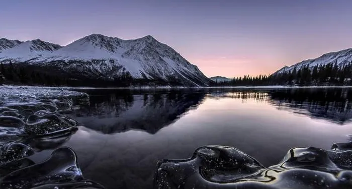 Framed Print : Sunset at a lake in Yukon territory, Canada Framed Print : Sunset at a lake in Yukon territory, Canada
