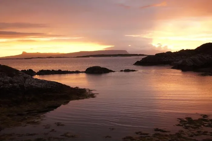 Framed Print : Sunset at Rhu near Arisaig in Lochaber, Inverness-shire, Scotland, UK Framed Print : Sunset at Rhu near Arisaig in Lochaber, Inverness-shire, Scotland, UK