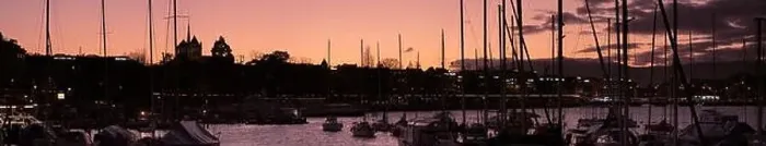 Framed Print : Sunset silhouette of a harbour and boats in geneva, switzerland Framed Print : Sunset silhouette of a harbour and boats in geneva, switzerland