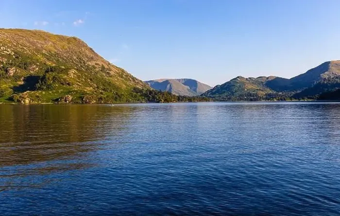 Framed Print : Sunset over Ullswater lake in Lake District, a region and national park in Cumbria in northwest England Framed Print : Sunset over Ullswater lake in Lake District, a region and national park in Cumbria in northwest England