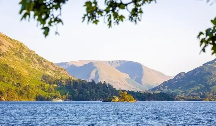 Framed Print : Sunset over Ullswater lake in Lake District, a region and national park in Cumbria in northwest England Framed Print : Sunset over Ullswater lake in Lake District, a region and national park in Cumbria in northwest England
