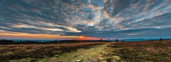 Framed Print : Sunset over the Vosges. Panoramic view from drone, France Framed Print : Sunset over the Vosges. Panoramic view from drone, France