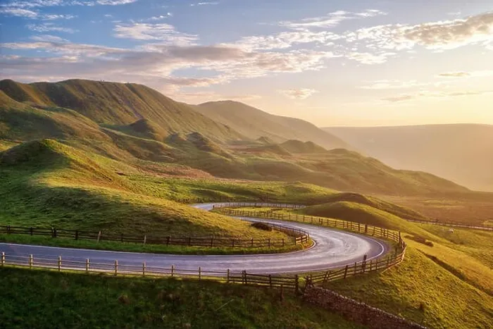 Framed Print : Sunset over Winnats Pass in Peak District United Kingdom Framed Print : Sunset over Winnats Pass in Peak District United Kingdom