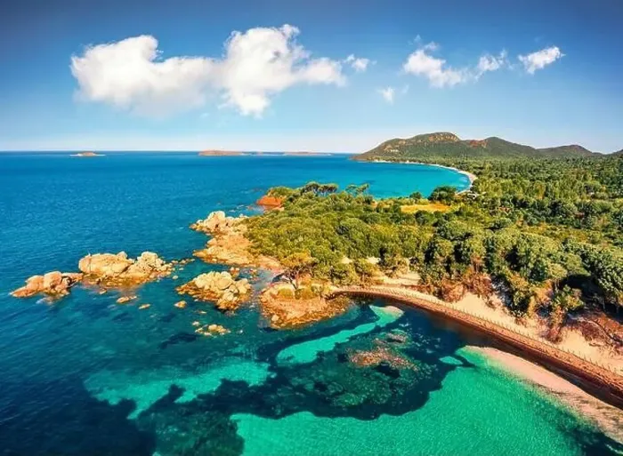 Framed Print : Superb view from flying drone of Tamaricciu beach Framed Print : Superb view from flying drone of Tamaricciu beach