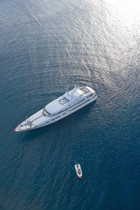 Framed Print : Superyacht Callisto at anchor Framed Print : Superyacht Callisto at anchor