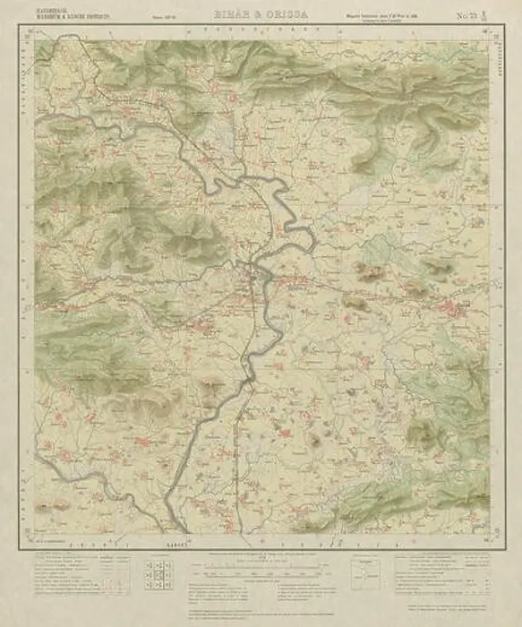 Framed Print : SURVEY OF INDIA 73 E / 15 West Bengal Jharkhand Jhalda Tulin Muri Koncho 1928 map Framed Print : SURVEY OF INDIA 73 E / 15 West Bengal Jharkhand Jhalda Tulin Muri Koncho 1928 map