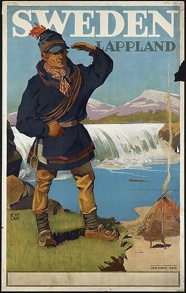 Sweden. Lappland - Vintage travel poster 1920s-1940s