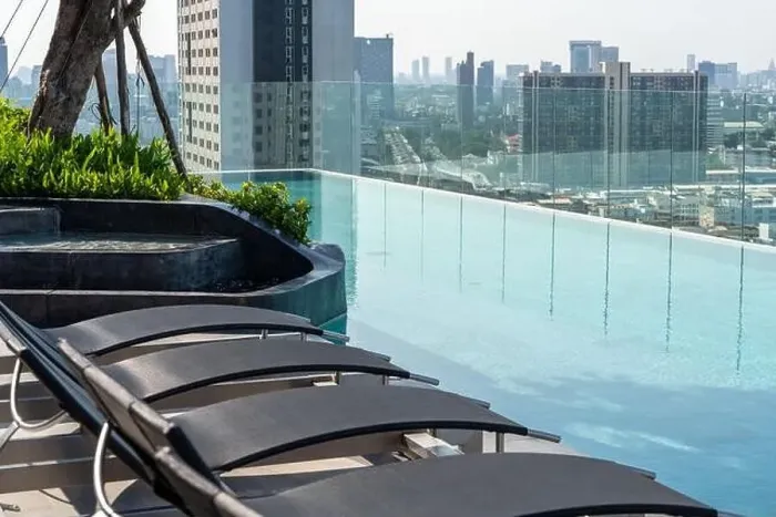 Framed Print : Swimming Pool on roof top of Condominium or Swimming of Hotel Coastline Framed Print : Swimming Pool on roof top of Condominium or Swimming of Hotel Coastline