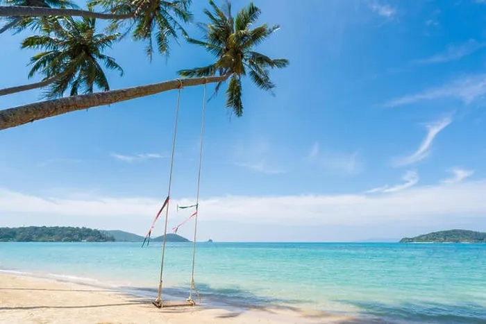 Framed Print : Swing hang from coconut palm tree over summer beach sea in Phuket, Thailand. Summer, Travel, Vacation and Holiday concept Framed Print : Swing hang from coconut palm tree over summer beach sea in Phuket, Thailand. Summer, Travel, Vacation and Holiday concept