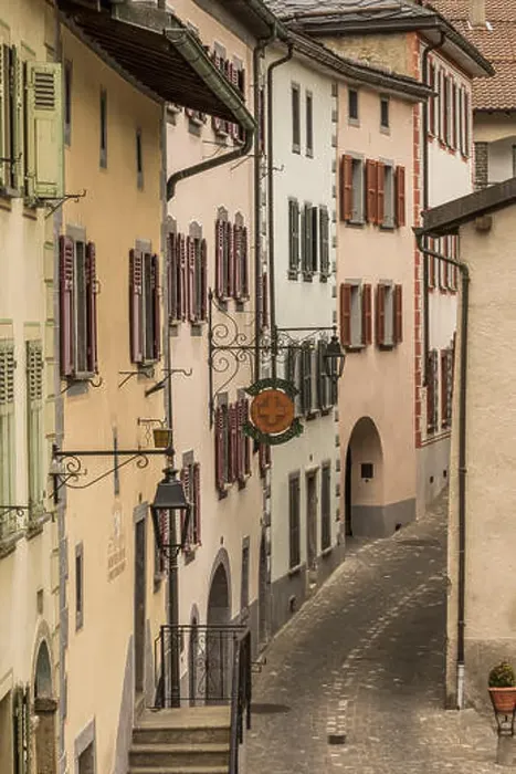 Framed Print : Switzerland, canton Valais, Rhone Valley, district Martigny, Saillon, old town Framed Print : Switzerland, canton Valais, Rhone Valley, district Martigny, Saillon, old town