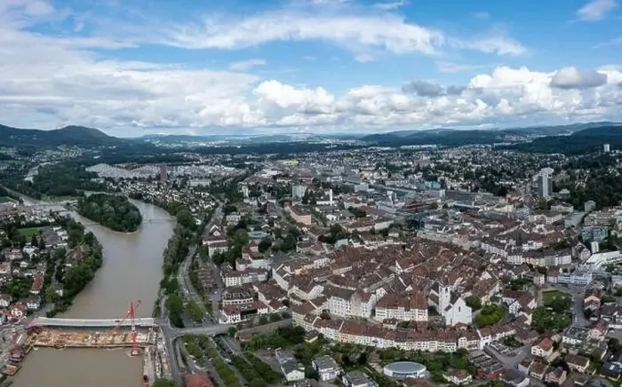 Framed Print : Switzerland Flood - Aarau Framed Print : Switzerland Flood - Aarau