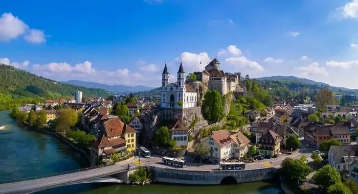 Framed Print : Switzerland travel and landmarks Framed Print : Switzerland travel and landmarks