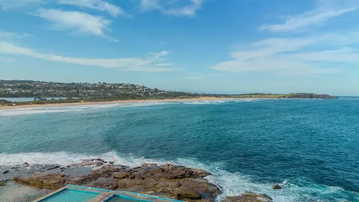 Framed Print : Sydney suburbs with scenic ocean view, Dee Why, Northern beaches, NSW, Australia Framed Print : Sydney suburbs with scenic ocean view, Dee Why, Northern beaches, NSW, Australia