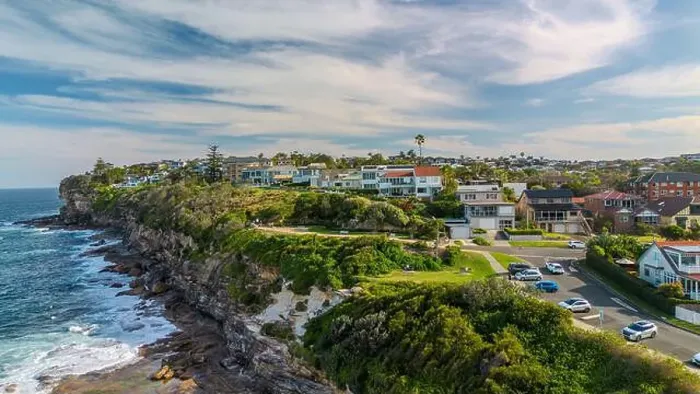 Framed Print : Sydney suburbs with scenic ocean view, Dee Why, Northern beaches, NSW, Australia Framed Print : Sydney suburbs with scenic ocean view, Dee Why, Northern beaches, NSW, Australia