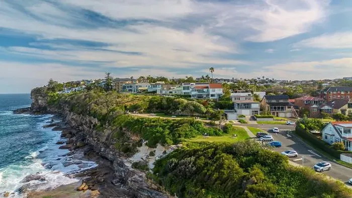 Framed Print : Sydney suburbs with scenic ocean view, Dee Why, Northern beaches, NSW, Australia Framed Print : Sydney suburbs with scenic ocean view, Dee Why, Northern beaches, NSW, Australia