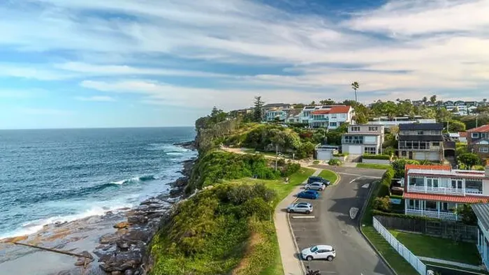 Framed Print : Sydney suburbs with scenic ocean view, Dee Why, Northern beaches, NSW, Australia Framed Print : Sydney suburbs with scenic ocean view, Dee Why, Northern beaches, NSW, Australia