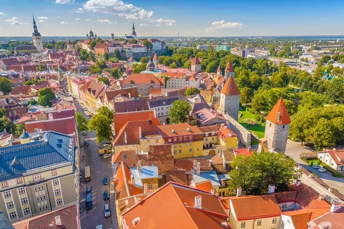 Framed Print : Tallinn, Estonia historic skyline towards Toompea Hill Framed Print : Tallinn, Estonia historic skyline towards Toompea Hill