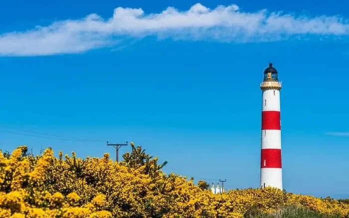 Framed Print : Tarbat Ness Lighthouse, Portmahomack, Highland, East Coast of Scotland, UK