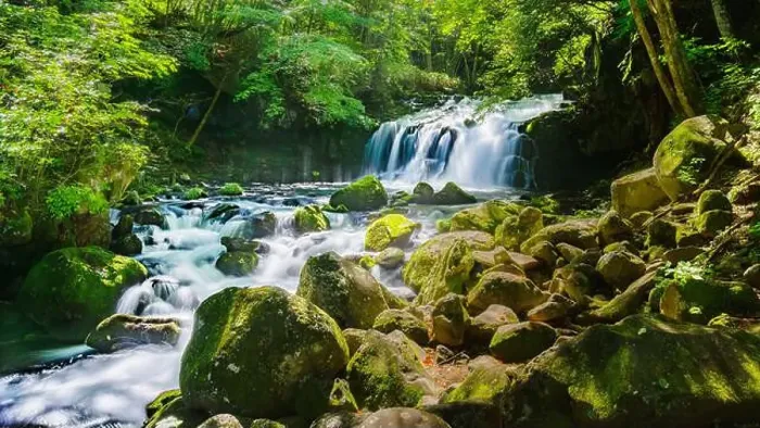 Framed Print : Tateshina-Otaki Falls in Nagano Prefecture Framed Print : Tateshina-Otaki Falls in Nagano Prefecture