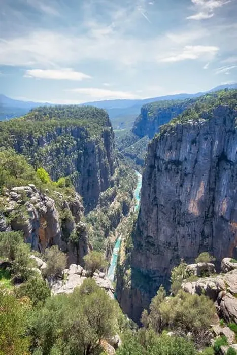 Framed Print : Tazi Canyon Blue River taken in April 2019rn taken in hdr Framed Print : Tazi Canyon Blue River taken in April 2019rn taken in hdr