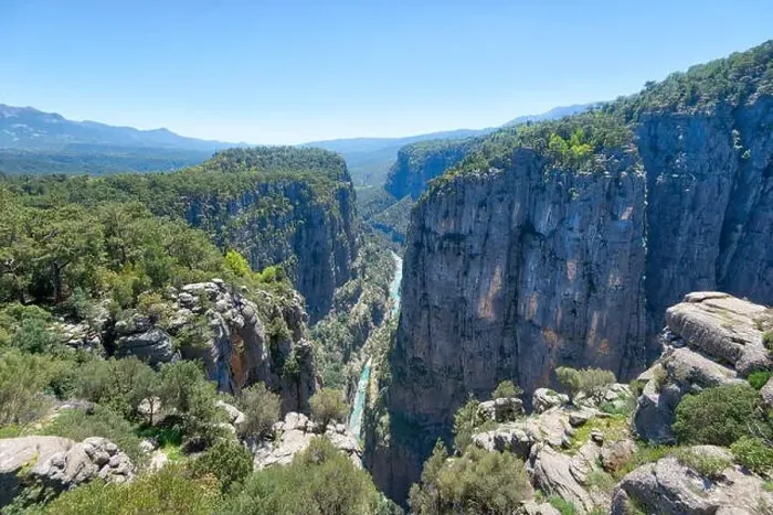 Framed Print : Tazi Canyon Blue River taken in April 2019rn taken in hdr Framed Print : Tazi Canyon Blue River taken in April 2019rn taken in hdr