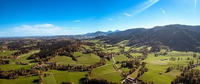Framed Print : Tegernsee Aerial Fall autumn. Drone Panorama Bavarian Alps Framed Print : Tegernsee Aerial Fall autumn. Drone Panorama Bavarian Alps