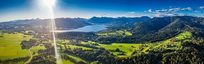 Framed Print : Tegernsee lake in the Bavarian Alps. Aerial Panorama. Autumn. Germany Framed Print : Tegernsee lake in the Bavarian Alps. Aerial Panorama. Autumn. Germany