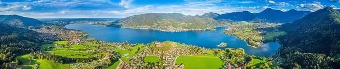 Framed Print : Tegernsee lake in the Bavarian Alps. Aerial Panorama. Autumn. Germany Framed Print : Tegernsee lake in the Bavarian Alps. Aerial Panorama. Autumn. Germany