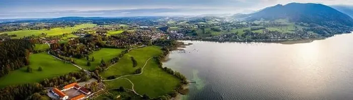 Framed Print : Tegernsee lake in the Bavarian Alps. Aerial Panorama. Spring. Germany Framed Print : Tegernsee lake in the Bavarian Alps. Aerial Panorama. Spring. Germany