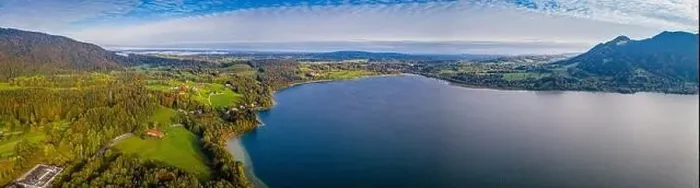 Framed Print : Tegernsee lake in the Bavarian Alps. Aerial Panorama. Spring. Germany Framed Print : Tegernsee lake in the Bavarian Alps. Aerial Panorama. Spring. Germany