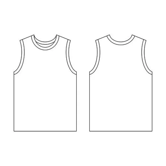 Framed Print : Template jersey basketball o-neck vector illustration flat design outline template clothing collection Framed Print : Template jersey basketball o-neck vector illustration flat design outline template clothing collection