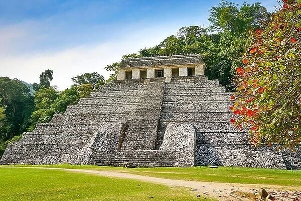 Temple of Inscriptions, Maya Ruins, Palenque, Mexico, UNESCO