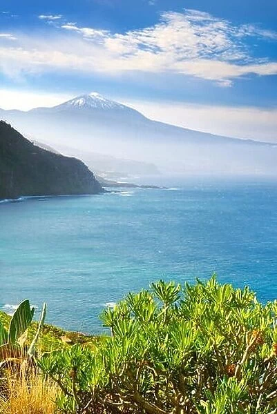 Tenerife - Teide view from north coast of Tenerife, Canary Islands, Spain