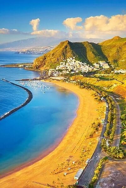 Teresitas Beach and San Andres, Tenerife, Canary Islands, Spain