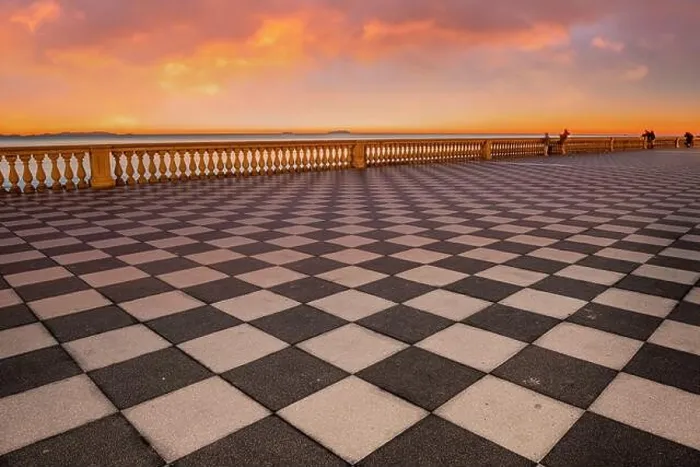 Framed Print : Terrazza Mascagni in Livorno, Italy at sunset Framed Print : Terrazza Mascagni in Livorno, Italy at sunset
