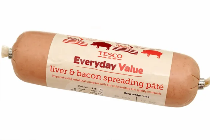 Framed Print : Tesco Everyday Value liver & bacon spreading pate