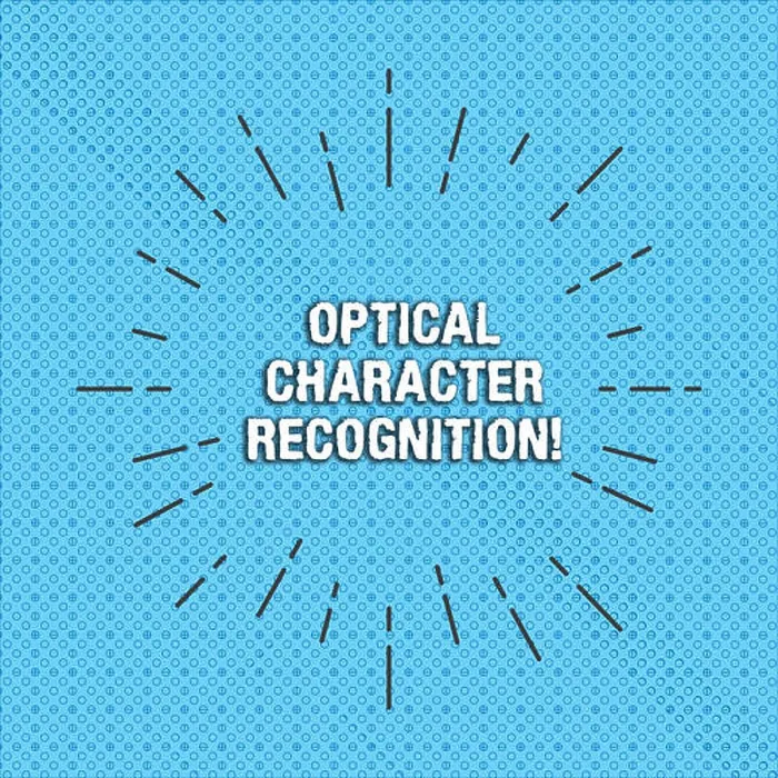 Framed Print : Text sign showing Optical Character Recognition Framed Print : Text sign showing Optical Character Recognition