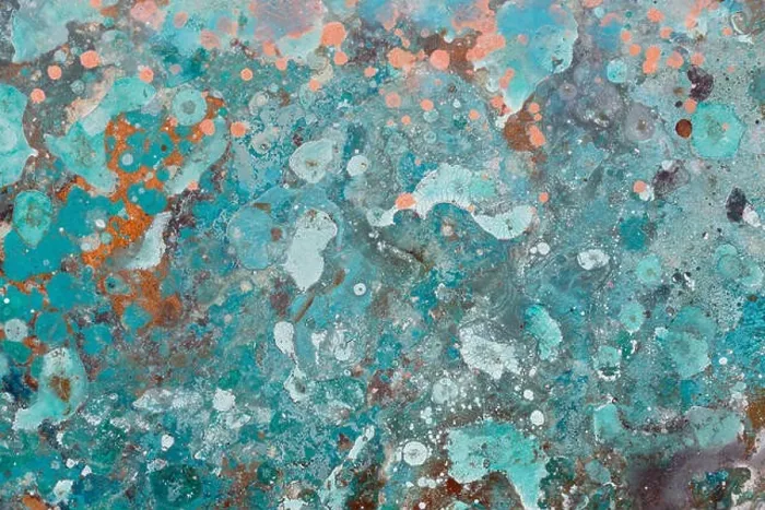 Framed Print : Textured abstract painting. Hand painted background. Blue and brown colors Framed Print : Textured abstract painting. Hand painted background. Blue and brown colors