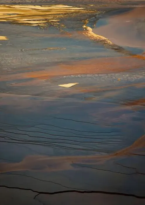 Framed Print : Textures and colors of the terrain in Yellowstone National Park XVIII, USA Framed Print : Textures and colors of the terrain in Yellowstone National Park XVIII, USA