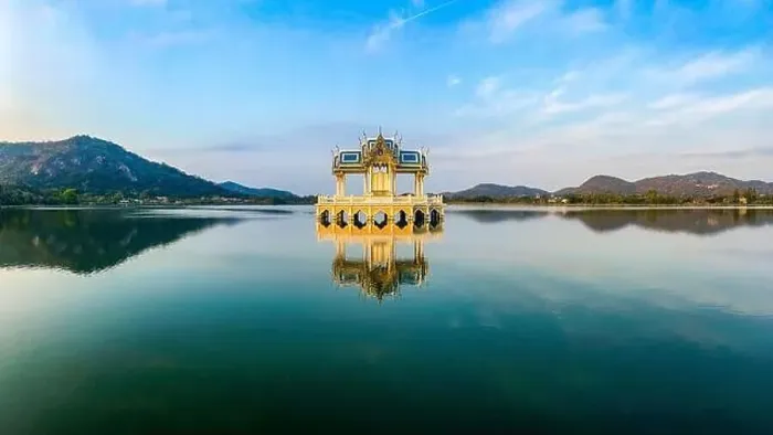 Framed Print : Thai Pavillion Khao Tao Reservoir in Hua Hin, Prachuap Khiri Khan, Thailand Framed Print : Thai Pavillion Khao Tao Reservoir in Hua Hin, Prachuap Khiri Khan, Thailand