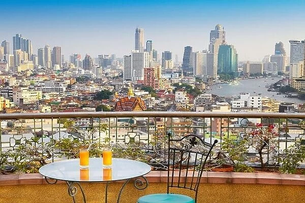 Thailand - Bangkok city aerial skyline, Bangkok