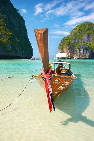 Thailand beach - Phang Nga, Maya Bay on Phi Phi Leh Island, Asia