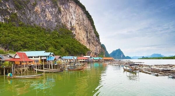 Thailand - Panyee Island, Phang Nga Bay, muslim fishing village