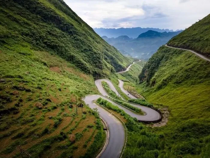 Framed Print : Tham Ma mountain pass in Ha Giang province, north of Vietnam. A famous tourist destination of Ha Giang province Framed Print : Tham Ma mountain pass in Ha Giang province, north of Vietnam. A famous tourist destination of Ha Giang province